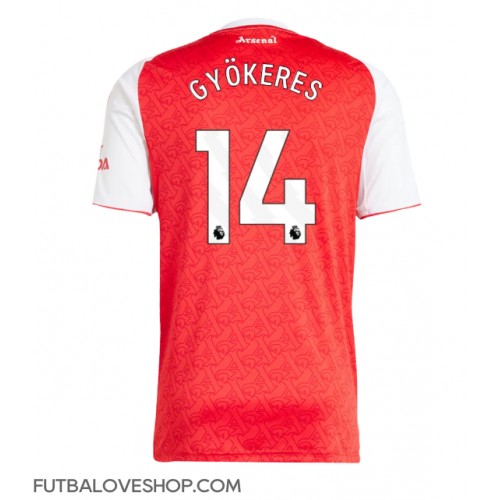 Dres Arsenal Viktor Gyokeres #14 Domáci 2025-26 Krátky Rukáv